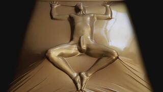 Encased in the shiny gold vacbed pt2