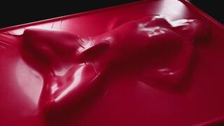 Bound in the red rubber vacbed