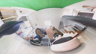 6K ANNA MIYA Sports shoes Socks Smelly Feet rolled 360VR