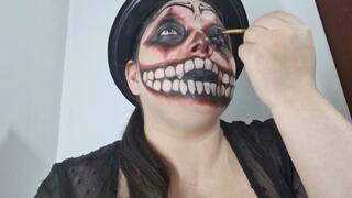 Coughing fit while putting on makeup