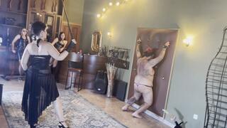 Fat piggy WHIPPED in pieces - BULLWHIP