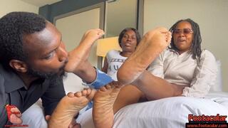 Dry Feet Friends Disturbs Hotel Guests - Kawaii & Thick Cut Foot Worship