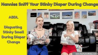 Nannies Sniff Your Stinky Diaper During Diaper Change - ABDL
