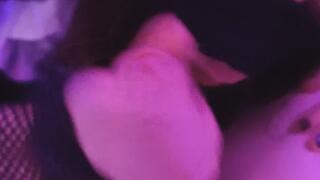 Femboy gives first blowjob on camera