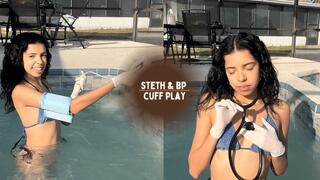 Steth & BP Cuff Play In Hot Tub Feat Aria Nicole 4K