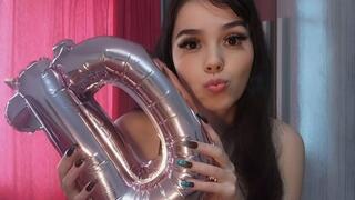 RASGANDO COM AS UNHAS BALOES DE ALUMINIO RIPPING BALLOONS