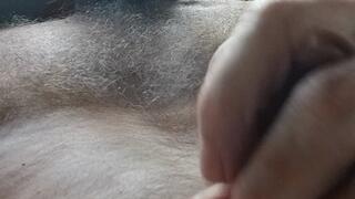 Hairy JO with bellybutton play
