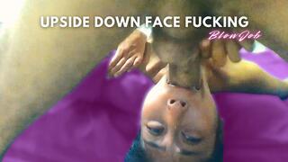 Lucy Dar Gives Stunning Upside Down Face Fucking Blowjob