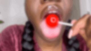 Wet and Juicy Lollipop Licking and Sucking