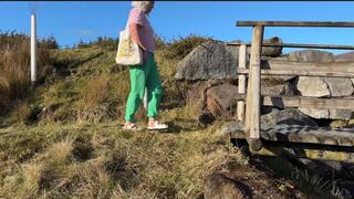 Caught Stroking in Public She Helped Me Finish!