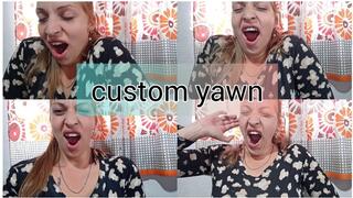 Yawning for you
