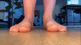 Foot Slave Punished with Spit and Humiliation