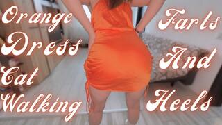 Catwalk Farts in Heels And Dress