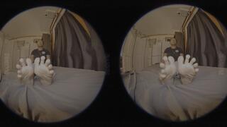 StatzVR: Bare Sole Management 4K VR180 POV Her Toes in Your Face