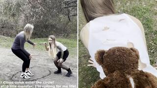 Chloe and Anastasia go camping and attacked by a toy bear