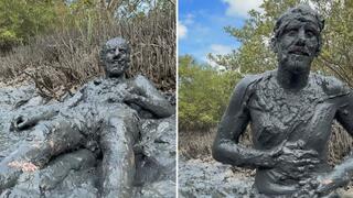 Fit Guy Wallows in Smelly Tidal Mud