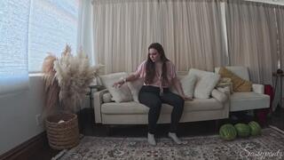 Watermelon Labour - A labor roleplay scene featuring Impregnation Fantasy, Belly Fetish, Expansion, and Moaning ft MILF Sassypantz