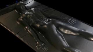 Vacuum sealed face down in the black vacbed