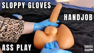 Sloppy Gloves Handjob Ass Play MP4