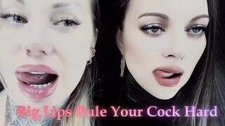 Big Lips Rule Your Cock Hard