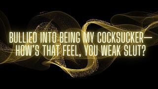 The NLP toolbox: Bullied Into Being My Cocksucker—How’s That Feel, You Weak Slut?