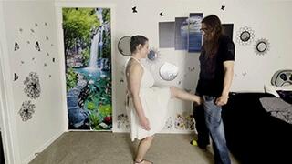 Ballbusting in White with Pixie Pixels - MP4 (SD)