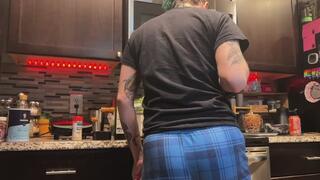 Desperately Peeing Pants While Cooking