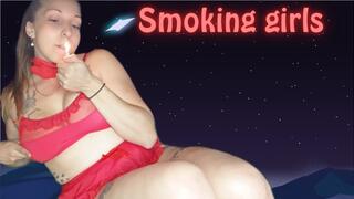 Smoking girls fetish
