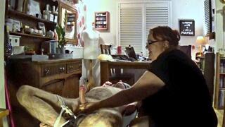 Naked man tied with legs in the air- 2 of 2 Cam 1-BBW domination,BBW bondage,male bondage,man in bondage,amateur,man tied up,handjob,strapped down,edging,edged,post cum play,polishing,ruined orgasm,bound and gagged man,post orgasm torment,