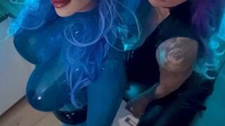 CZECH MEAN GIRLS Humiliation LATEX LEATHER Slavena and Isizzu POV JOI CZ