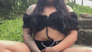 2x1: I cum on my feet!! Cum and piss on the toilet