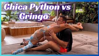 Daytime Wrestling Between the Ultra Flexible Chica Python and Kevin