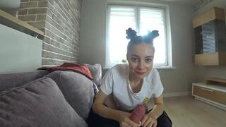 Caught my step sister while she Masturbated