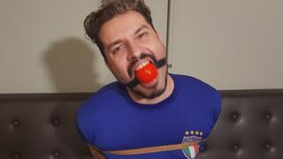 Soccer Player Hogtied