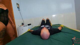 Face sitting brunette teen, part 1, by Olivia Mattos and Slave, (cam by Manu) FULL HD