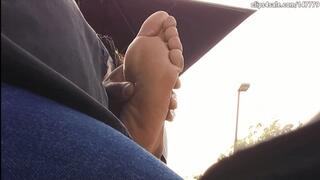 Sorority Sistah Alumni Director Gets Her Boss Chick BBW Soles Rubbed