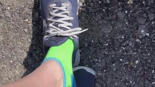 Slipping off my shoes while at work