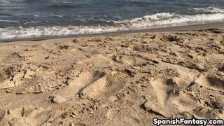 Barefoot at the beach