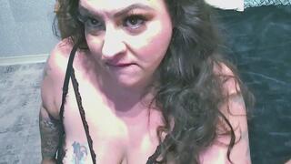 Thickcum in Fishnets Dildo (side view)