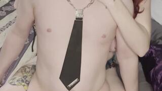 Miss Violet Vixen Reminds Her Cucky Catboy Sissy That His Tiny Useless PP Is Never Getting Off Its Cage as She Beats It for Fun