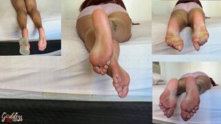 Goddess Kiffa Exhibicionism Flip flops dangling ans soft soles shaking - Custom Video - SOLES - DANGLING - FLIP FLOPS - CROSSED SOLES - SHANKING FEET - FEET - FOOT FETISH