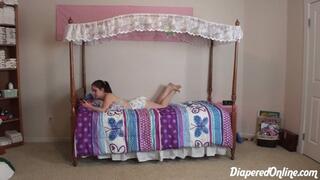Mia & Taylor: Spanked for Body Crayons, Diaper Changed