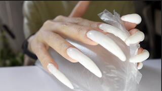 Tease you with white nails ????