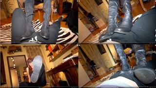 Boot ball stomping humiliation