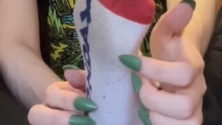 Self tickling in socks (WITH AUDIO)