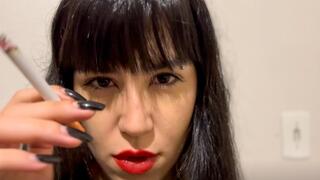 Marlboro red goes well with red lipstick