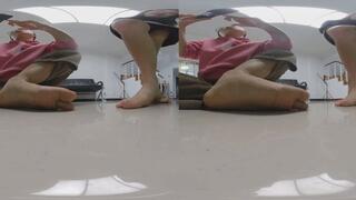 3DVR180 degrees BAIXUE ANNA played with small men