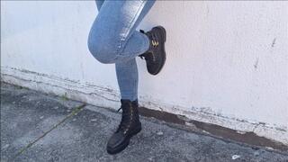 Clean the soles of my combat boots