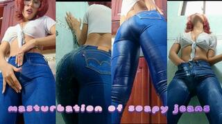 Wetting and soapy jeans levis - Agatha