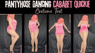 Pantyhose Dancing Costume Test Cabaret Quickie - vertical video